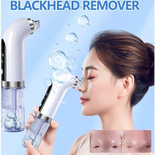 Electric Small Bubble Blackhead Remover Rechargeable Water Cycle Vacuum Suction for Pores Acne Pimple Removal Facial Skin Care