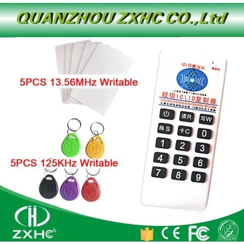 RFID 125khz ID 13.56mhz IC Copier Reader Writer for EM4305 T5577 UID Changeable Tag