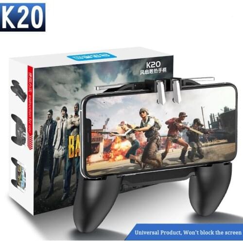 PBUG Mobile L1R1 shooter game controller with cooler fan pubg joystick for phone game holder pubg trigger console oyun konsolu