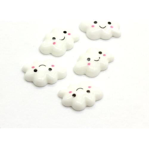 Flat Back Resin Cabochon Cartoon Cloud DIY Flatback Embellishment Accessories Scrapbooking Decoration