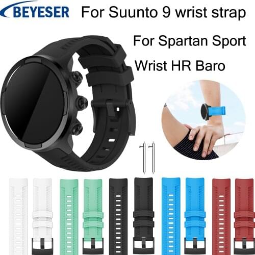 Hot Soft Silicone Replacement Sport Band Strap For Suunto 9 / Spartan Sport Wrist HR Baro Smartwatch Wrist Bracelet Strap Gift