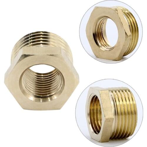 Copper G1",1/4",1/2"1/8"3/8" Male x Female Threaded Brass Coupler Adapter Brass Pipe Fitting Transfer Joint Fittings