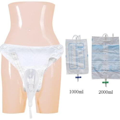 Reusable Male Female Urine Bag Urinal Pee Holder Collector For Urinary Incontinence Bedridden Patients Urination Catheter Bag