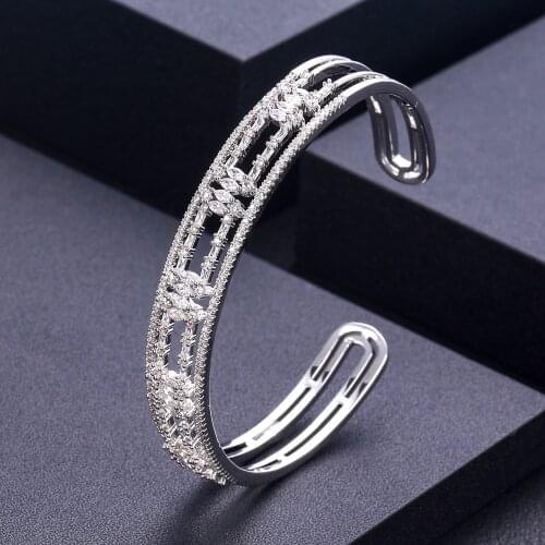 Janekelly Trendy Luxury Brand Fashion Bracelet Multicolor Stones Tribal Bangle with Oval Plate Geometric Shapes Women Mana Jewe