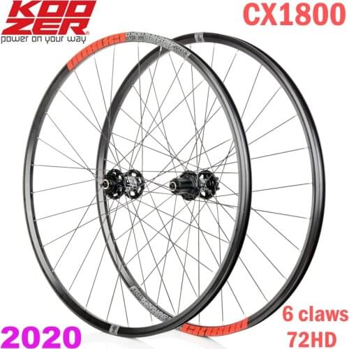 2020 nuevo KOOZER CX1800 carretera freno de disco de bicicleta de ruedas 4 teniendo 72 anillo 700C bicicleta llanta de rueda 28