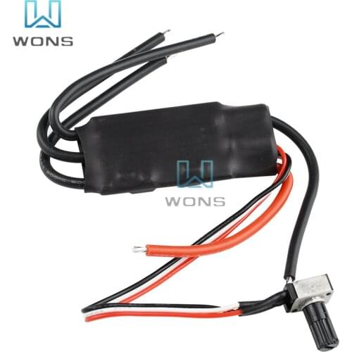 BLDC 3-Phase Brushless Motor Driver Board DC 7-24V 200W Hallless DC Motor Drive Board Speed Controller Module with Potentiometer