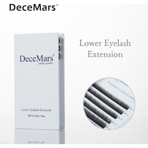 DeceMars Lower eyelashe extension 5mm 6mm 7mm length eyelash extensions supplies under lower lash extension