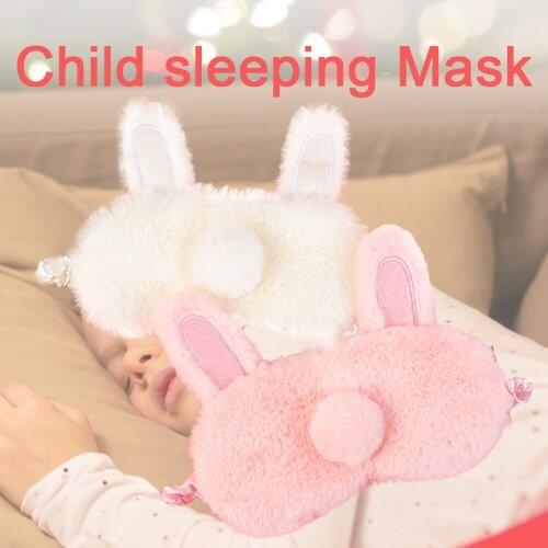 3D Cute Sleeping Night Mask Eye Cover Plush Children Antifaz Para Dormir Headband Eyes For Boy Girls Sleep Apnea Mask Blindfold