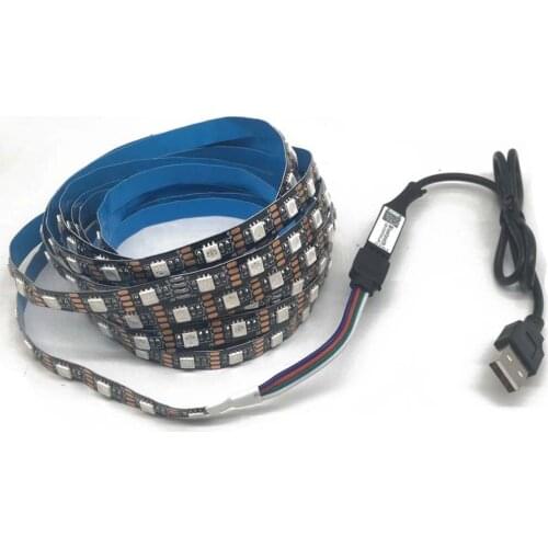 TV Backlight LED Strip Light RGB 5 V USB Power 5050 DC 5V SMD TV PC Screen Lighting 50CM 1M Wifi Bluetooth-compatible Controller