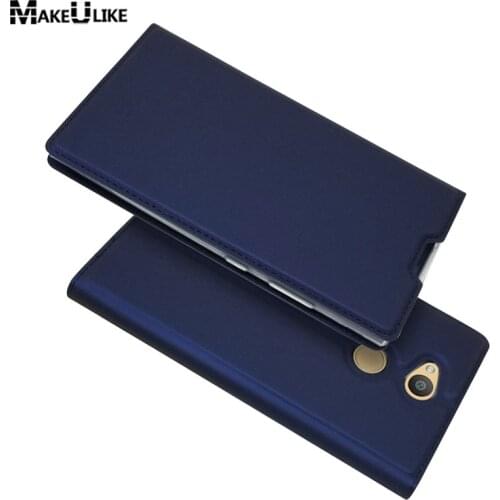 Slim Magnetic Case for Sony Xperia L2 Flip Cover PU Leather Phone Bags Cases For Sony L2/L1 Coque