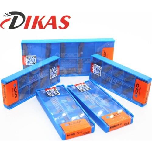 DIKAS 10pcs mgmn150 mgmn200 mgmn300 mgmn400 mgmn500 PC9030 grooving carbide inserts turning inserts turning tool CNC tools