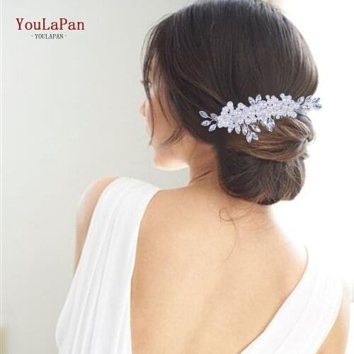 YouLaPan HP13 Pearl Bridal Ornaments Wedding Combs Wedding Tiara Rhinestone Bridal Hair Jewelry Wedding Hair Accessories