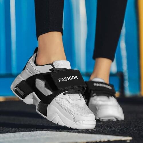 Air Cushion Women Sports Shoes 2019 Summer Athletic Shoes Womens Platform Sneakers Mesh Sport Shoes Running Breathing Gym B-320