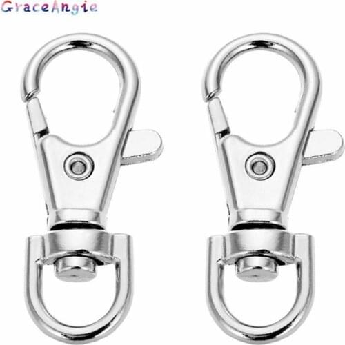 10pcs Classic Key Chain Ring Key Hooks Keychain DIY Bag Jewelry Wholeales mix Jewelry Metal Lobster Clasp Clips 3.6cm