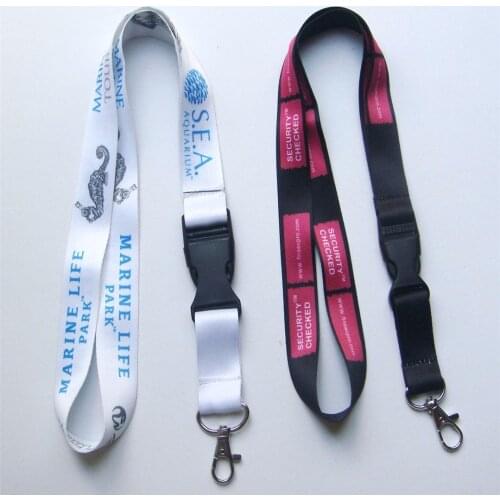 400pcs/lot DHL free shiping Customized lanyard 20mm wide sublimation polyester lanyard with release buckle,Custom lanyards