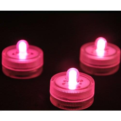 50pcs/Lot 100% Waterproof LED Candle Wedding Decoration Submersible Floralyte LED Tea Lights Party Decoration LED Floral Light