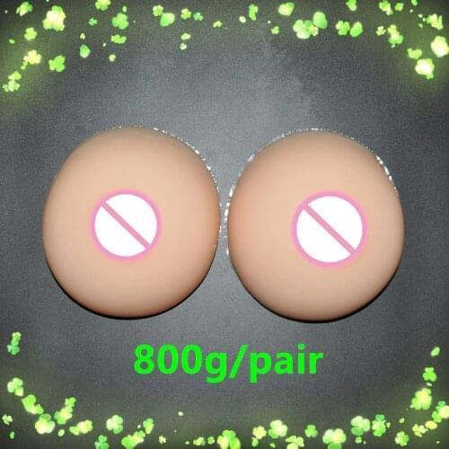 800g/pair C Cup Crossdresser Silicone Breast From Drag Queen Fake Breasts False Breasts For Men