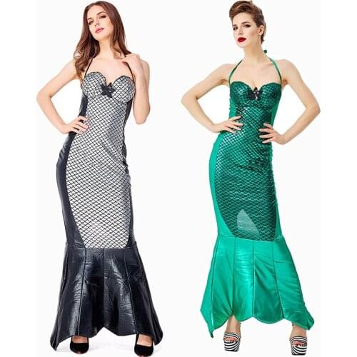 Anime Sexy Little Mermaid Ariel Princess Costumes Adults Women Halloween Little Mermaid Ariel Cosplay Dress Up Fancy Dress