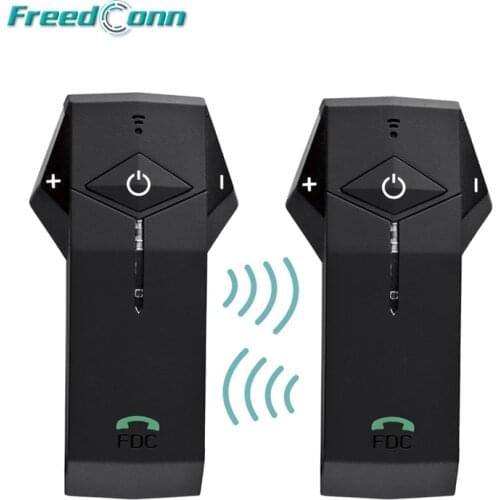 Free Shipping!! 2PCS Original FreedConn Brand Motorcycle Helmet Bluetooth 1000M Intercom Headset NFC with FM radio