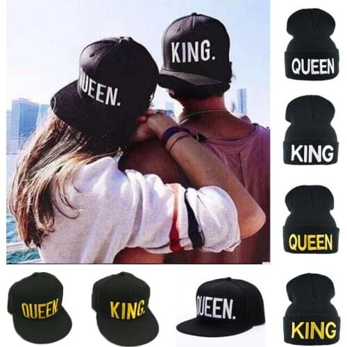 KING QUEEN Hip Hop Baseball Cap Women Men Embroidery Snapback Hip Hop Caps Lover Couples Casual Outdoor Visor Sun Hat