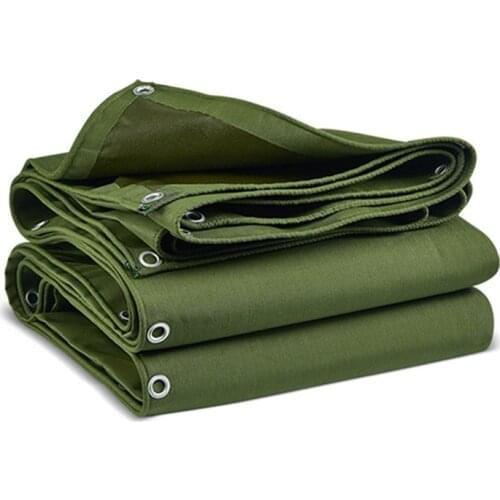 Heavy Duty Tarps Waterproof Ground Tent Trailer Cover Tarpaulin Cover with Organic Silicon Coating for Boat RV Pool #D5