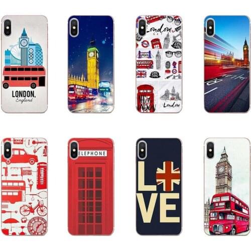 For Huawei Honor 5C 5X 6A 6X 7 7A 7X 8 8A 8S 8X 9 10 30 Lite Pro Y6 II Y7 Y9 Prime 2019 Soft Shell Phone Case London Big Ben Bus