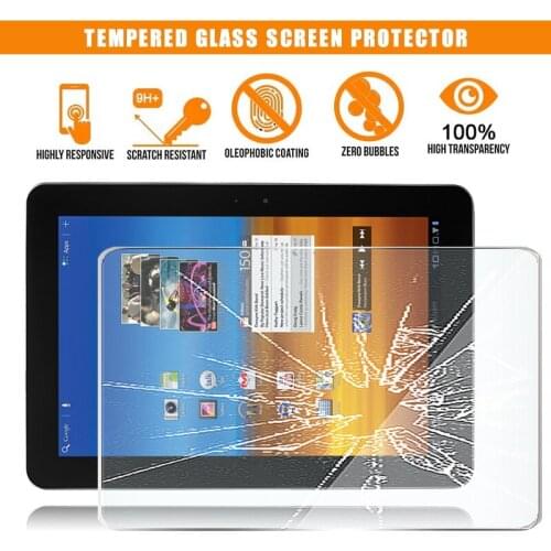 For Samsung Galaxy Tab 10.1 / Tab 10.1 LTE Tablet Tempered Glass Screen Protector Scratch Resistant Anti-fingerprint Film Cover