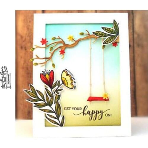 Tree Branch Swing Metal Cutting Dies Cut Die Mold Card Scrapbook Paper Craft Knife Mould Blade Punch Stencils 2021 New