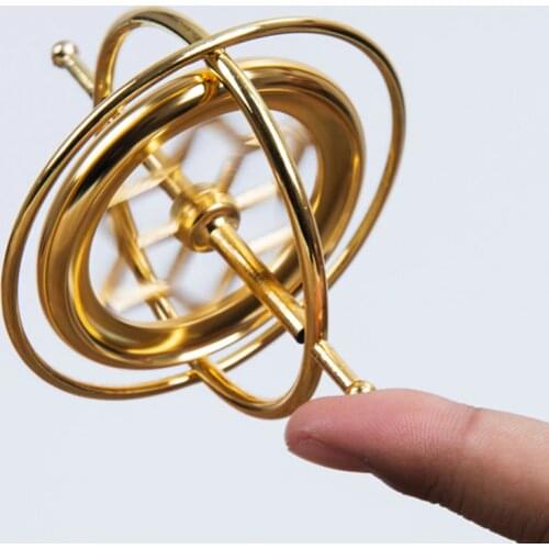 Finger Gyroscope Gyro Scientific Educational Metal Gyroscope Pressure Reliever Classic Toy Traditional Antistress Toy Gyro Adult