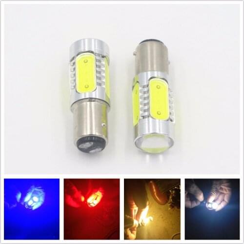CYAN SOIL BAY 2X 1157 BAY15D P21/5W 7.5W Tail/Brake/Stop LED Light bulb Lamp 7528 2057 2357 Red Amber Yellow White