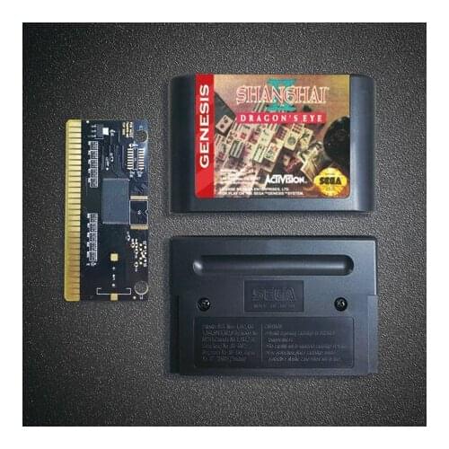 Shanghai II Dragons Eye -16 Bit MD Game Card for Sega Megadrive Genesis Video Game Console Cartridge