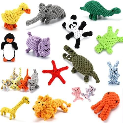Dog Rope Chew Toy, Cotton Dog Toy for Dogs,Animal Shape Dog Toys for Large Small Dog, Teeth Clean Dogs Toy Interactive Puppy Pug