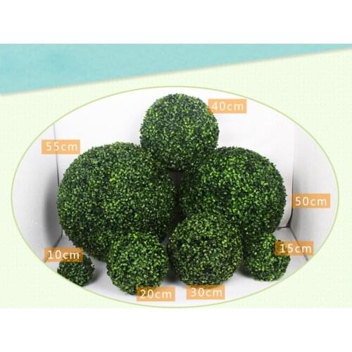 Simulate Plastic Leave Ball Artificial Grass Ball Home Party Wedding Decoration