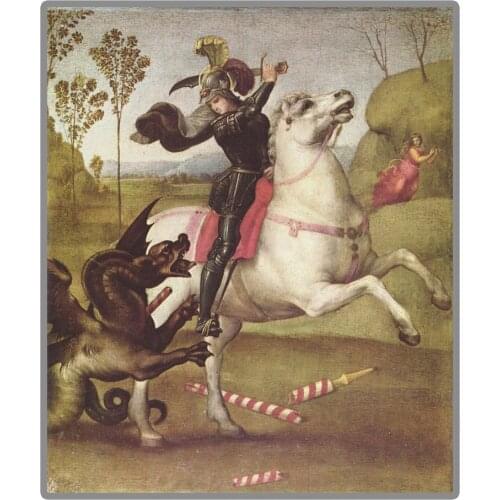 Great Painter Raphael "Saint George and the Dragon" 5D DIY Diamond Painting Full Square/Round Diamond Embroidery Sale Drills Pic