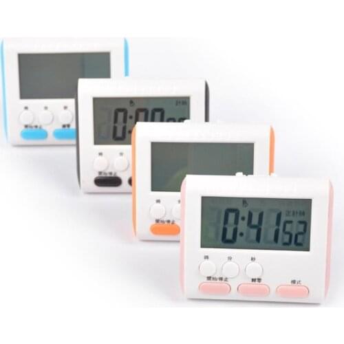 Kitchen LCD Digital Display Count-Down Up Cooking Baking Timer with Back Stand Clear digital display, easy to read easy to read