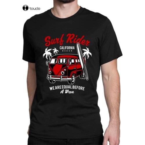 Summer Cotton Tee Shirt Tee Shirt Surfer Combi Bus Hawaii Beach Vintage Cox Retro Fashion T-Shirt