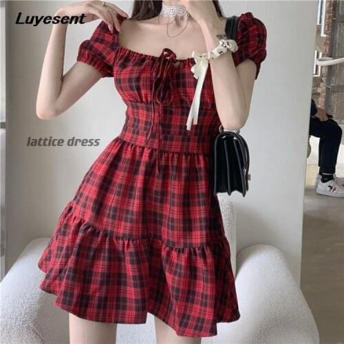 Красные летние платья Luyesent China At AliExpress