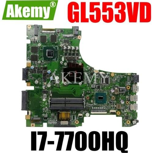 GL553VD Laptop motherboard For Asus ROG GL553VD FX53VD ZX53V GL553VW GL553VETest original mainboard I7-7700HQ GPU