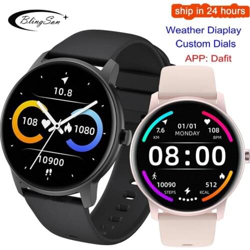 Fashion Sports Smart Watch 1.28 inch Screen IP68 Waterproof Men Women Watch HeartRate DIY Face Fitness Watches For Android IOS