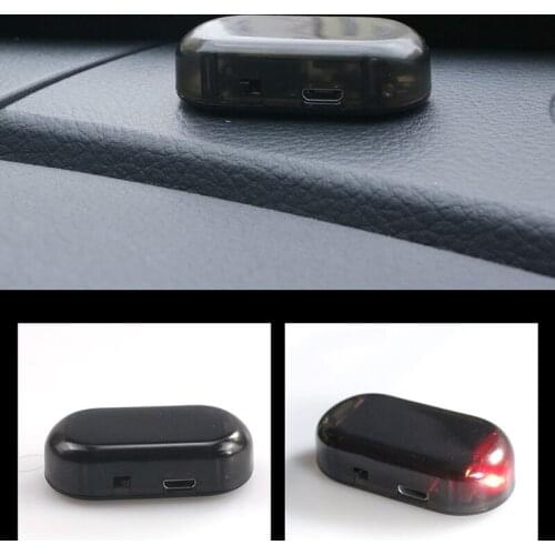 New 1PCS Universal Solar Car Alarm LED Light for Volkswagen vw POLO Tiguan Passat Golf EOS Scirocco Jetta Bora Lavida Touareg