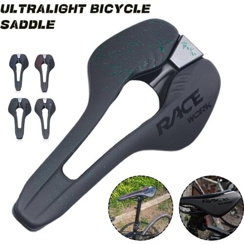 Road Bike Saddle Ultralight Racing Seat Mountain Road Bicycle Saddle for Men Soft Comfortable MTB Cycling Accessories