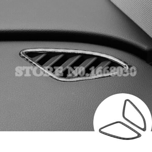 Carbon Fiber Dashboard Side Air Outlet Trim Cover 2pcs For Audi Q3 8U 2012-2017 Car Decoration Car Accesories Interior