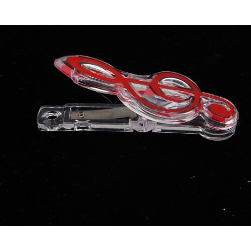 Plastic Music Note Clip,Book Page Clip,Treble Clef Clip Bookmarks for Music Classroom