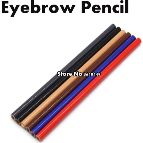 Pro Sweat Waterproof Eyebrow Pencil Makeup Eyebrow Enhancer Pen Eye Brow Black Blue Red Coffee Brown Skin Color Eye Brow Pencil