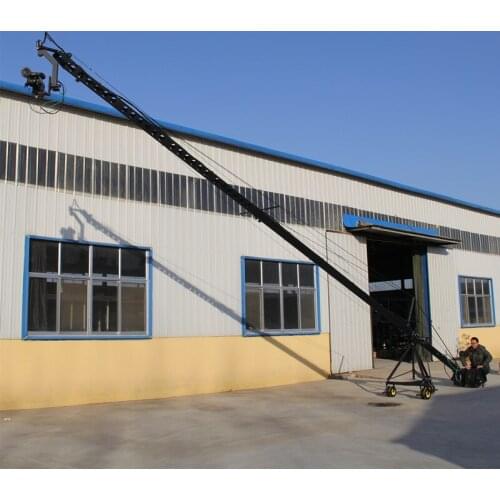 12m 2 axis jimmy jib crane for with motorized dutch head loading 16kg Professional Jimmy Crane Jib