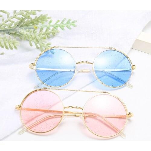 Luxury brand Round Metal Style Mirror Sunglasses Men Women Vintage Retro Brand Design Sun Glasses Oculos De Sol