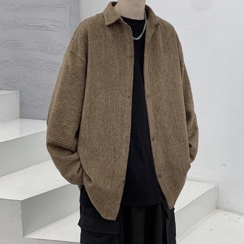 RUANDAI Mens Corduroy Jackets