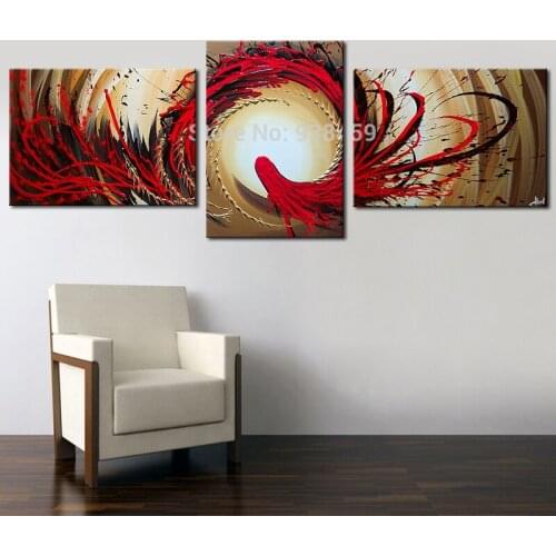 Hand Painted Modern Abstract Canvas Paintings for Living Room Wall Decor Oil Paintings on Canvas 40x60cm 3pcs Wall Art Unframed