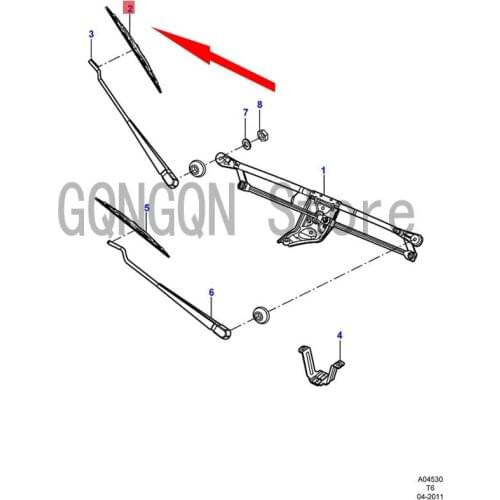 CAR wiper blade assembly wiper right For dMo nd eoT ran sit wiper blade windshield washer arm assembly front glass wiper
