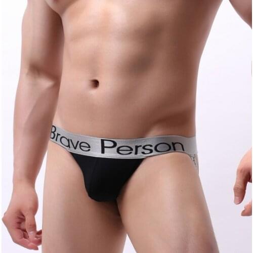 New Sexy Men Underwear Panties Men Bikini Mens Sexy Thong Cotton Men Underwear Briefs Exposed Buttocks Jockstrap Gay Underwear
